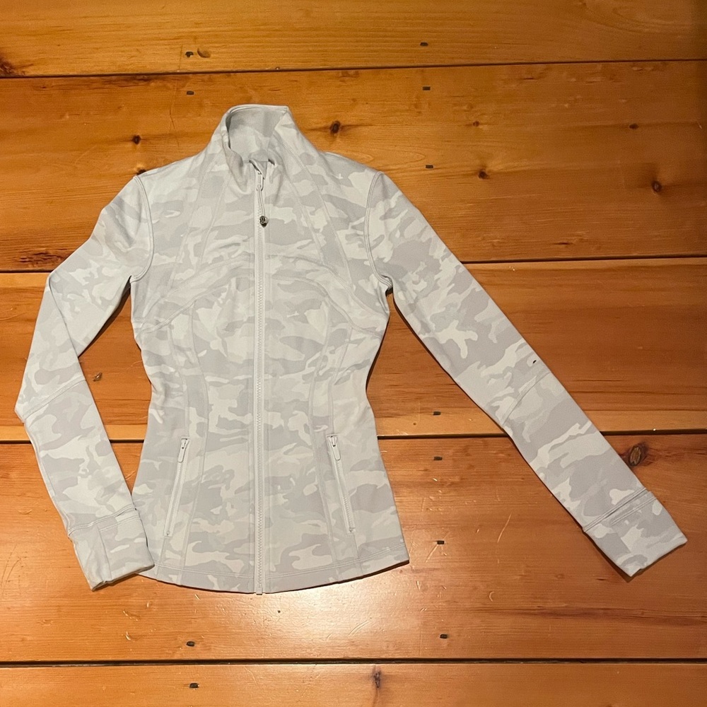 White Camo Lululemon Define Jacket